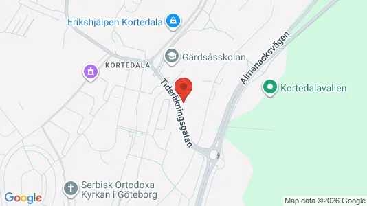 Apartments for rent i Gothenburg East - kort over placeringen