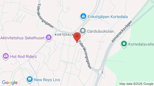 Apartments for rent i Gothenburg East - kort over placeringen