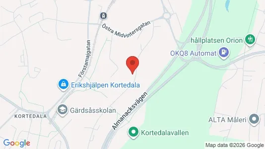 Apartments for rent i Gothenburg East - kort over placeringen