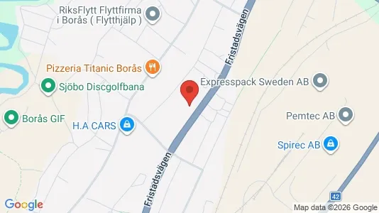 Apartments for rent i Borås - kort over placeringen