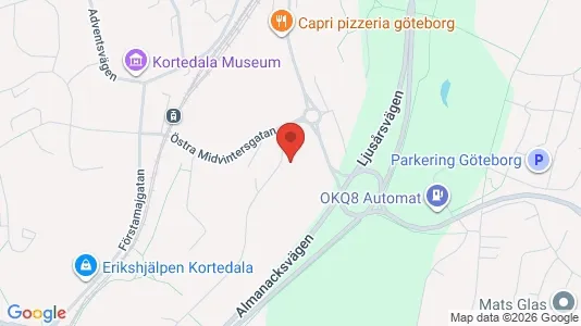 Apartments for rent i Gothenburg East - kort over placeringen