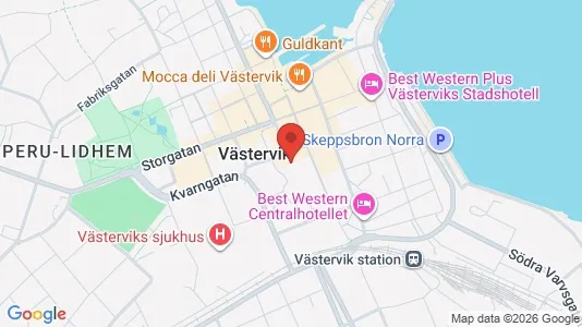 Apartments for rent i Västervik - kort over placeringen