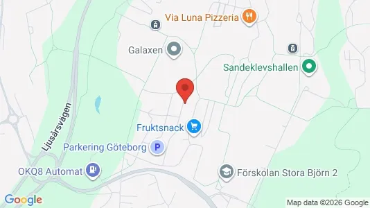 Apartments for rent i Gothenburg East - kort over placeringen