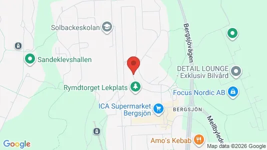 Apartments for rent i Gothenburg East - kort over placeringen