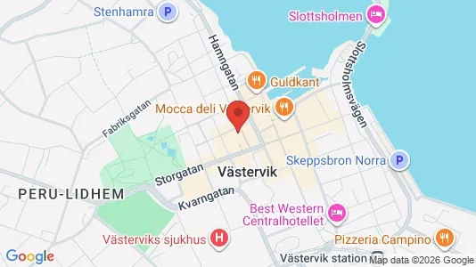 Apartments for rent i Västervik - kort over placeringen