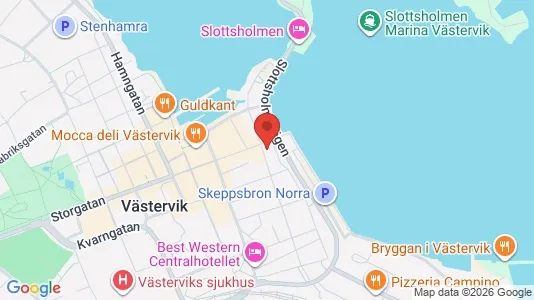 Apartments for rent i Västervik - kort over placeringen