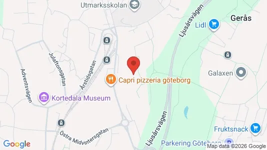 Apartments for rent i Gothenburg East - kort over placeringen