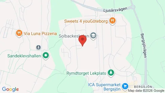 Apartments for rent i Gothenburg East - kort over placeringen