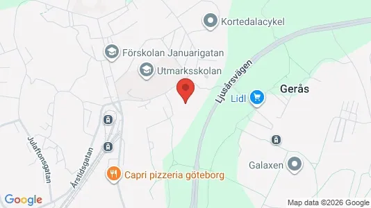 Apartments for rent i Gothenburg East - kort over placeringen