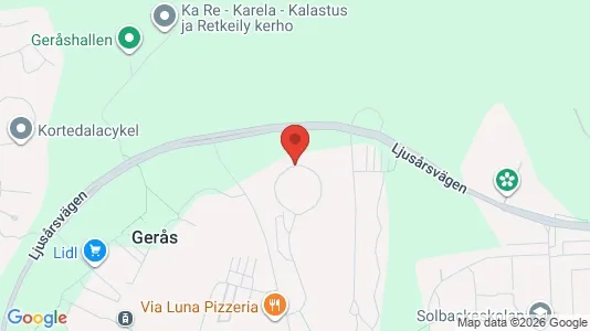 Apartments for rent i Gothenburg East - kort over placeringen