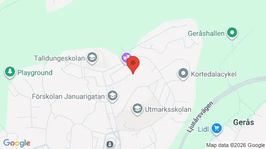 Apartments for rent i Gothenburg East - kort over placeringen
