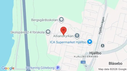 Apartments for rent i Angered - kort over placeringen