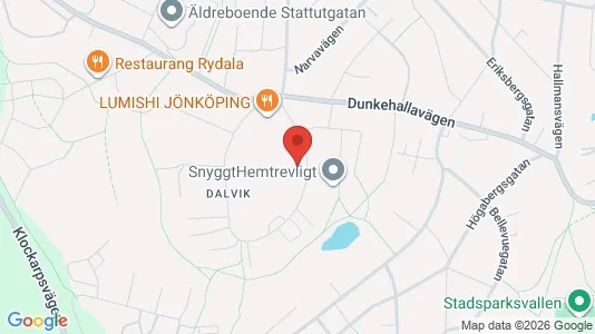 Apartments for rent i Jönköping - kort over placeringen