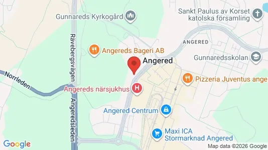 Apartments for rent i Angered - kort over placeringen