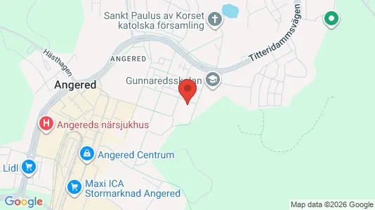 Apartments for rent i Angered - kort over placeringen