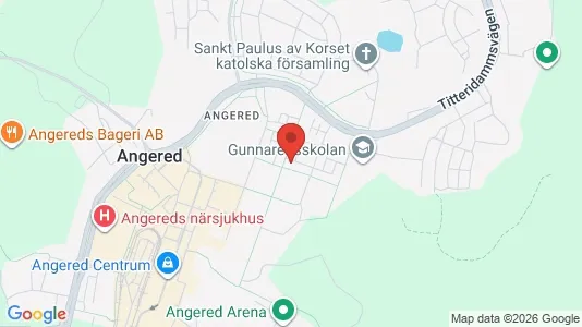 Apartments for rent i Angered - kort over placeringen