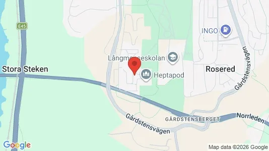 Apartments for rent i Angered - kort over placeringen