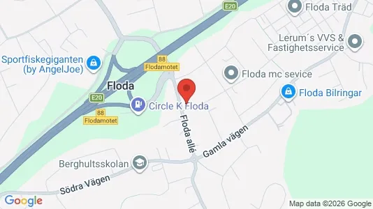 Rooms for rent i Lerum - kort over placeringen