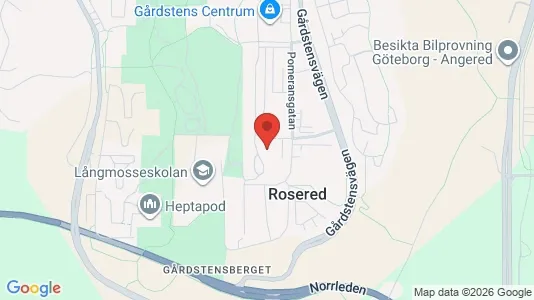 Apartments for rent i Angered - kort over placeringen