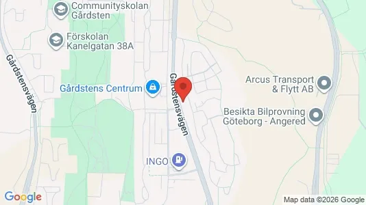 Apartments for rent i Angered - kort over placeringen