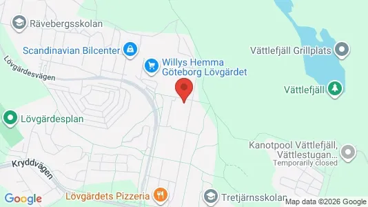 Apartments for rent i Angered - kort over placeringen