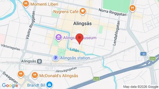 Apartments for rent i Alingsås - kort over placeringen