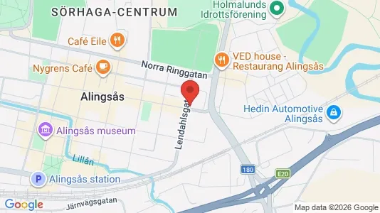 Apartments for rent i Alingsås - kort over placeringen