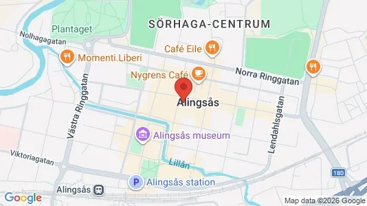 Apartments for rent i Alingsås - kort over placeringen