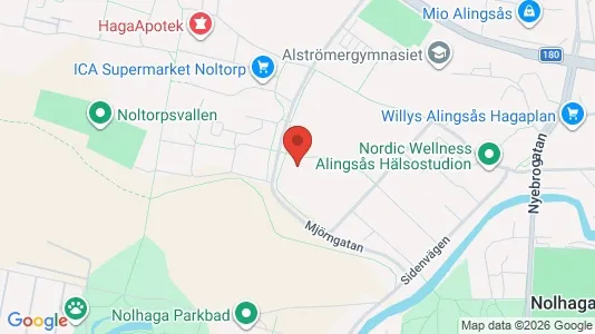 Apartments for rent i Alingsås - kort over placeringen