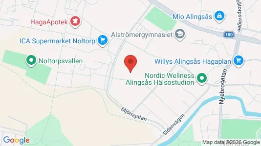 Apartments for rent i Alingsås - kort over placeringen