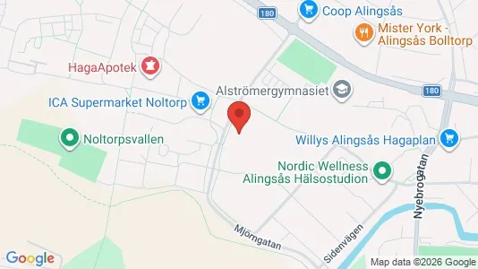 Apartments for rent i Alingsås - kort over placeringen