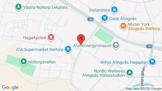 Apartments for rent i Alingsås - kort over placeringen