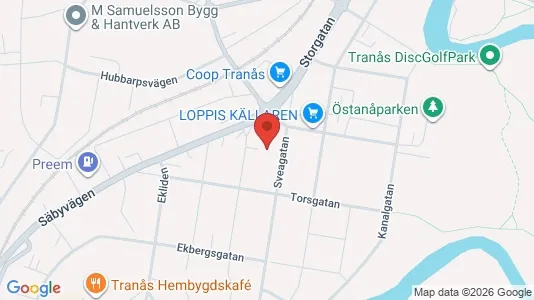 Apartments for rent i Tranås - kort over placeringen