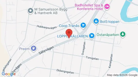 Apartments for rent i Tranås - kort over placeringen