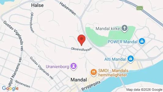 Apartments for rent i Mandal - kort over placeringen