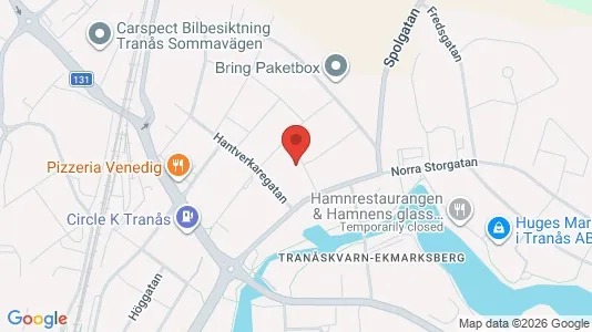 Apartments for rent i Tranås - kort over placeringen
