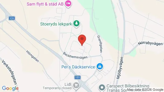 Apartments for rent i Tranås - kort over placeringen