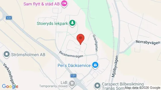 Apartments for rent i Tranås - kort over placeringen