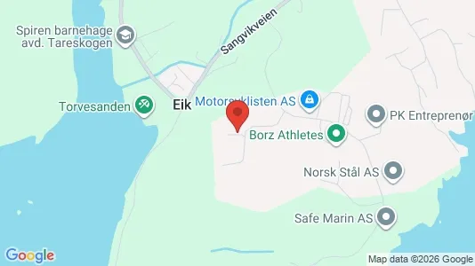 Rooms for rent i Søgne - kort over placeringen