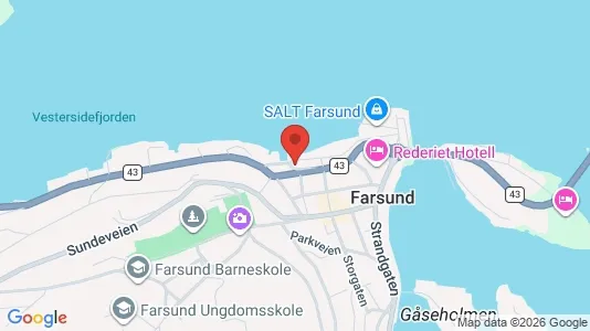Apartments for rent i Farsund - kort over placeringen