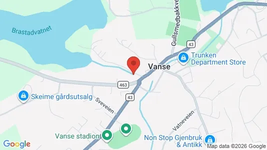 Apartments for rent i Farsund - kort over placeringen