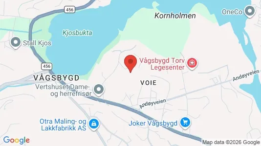 Rooms for rent i Kristiansand - kort over placeringen