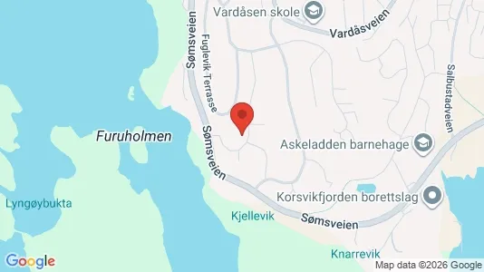 Rooms for rent i Kristiansand - kort over placeringen