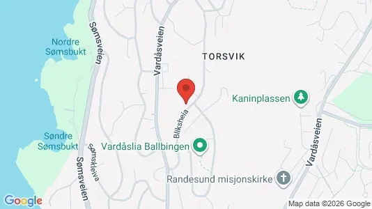 Rooms for rent i Kristiansand - kort over placeringen