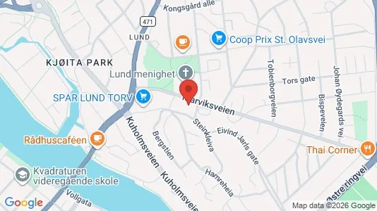 Apartments for rent i Kristiansand - kort over placeringen