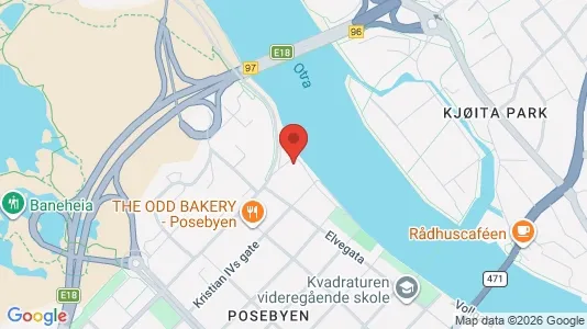 Apartments for rent i Kristiansand - kort over placeringen