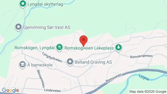 Apartments for rent i Lyngdal - kort over placeringen