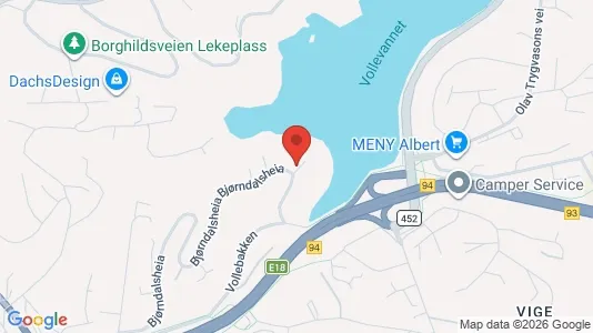 Rooms for rent i Kristiansand - kort over placeringen