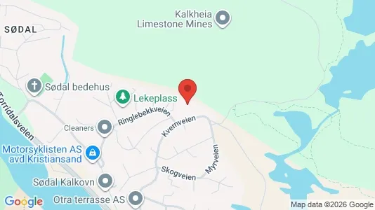Rooms for rent i Kristiansand - kort over placeringen