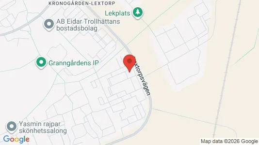Rooms for rent i Trollhättan - kort over placeringen